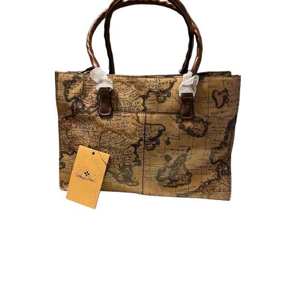 Patricia Nash Primrose European Map Tote - Picture 2 of 4